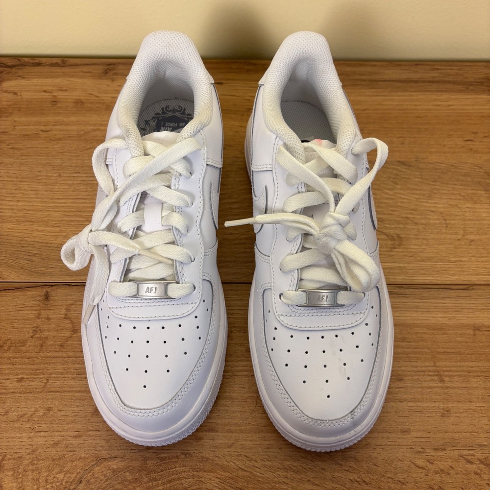 Nike Air Force 1 LE Sneaker All White Kids Size 6Y Low Top Casual Sporty - Picture 4 of 12